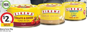 Coles Sirena Tuna 95g offer