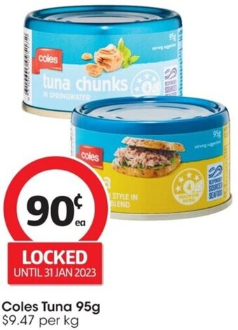 Coles Coles Tuna 95g offer