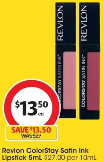 Coles Revlon ColorStay Satin Ink Lipstick 5ml offer