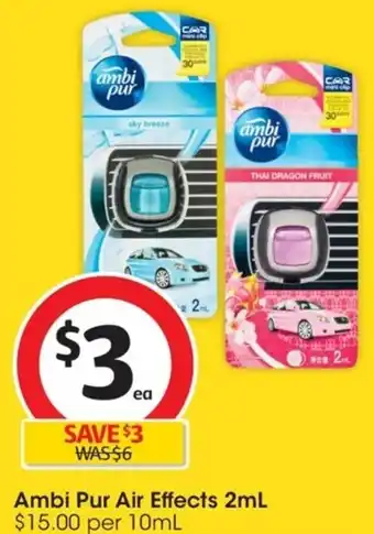 Coles Ambi Pur Air Effects 2ml offer