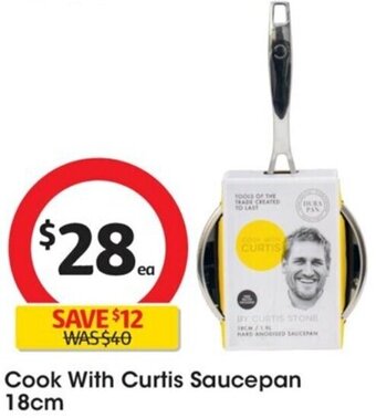 Coles Cook with Curtis Saucepan 18cm offer