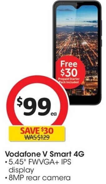 Coles Vodafone V Smart 4G offer