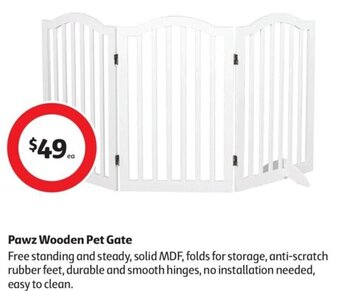 Coles Pawz Wooden Pet Gate offer