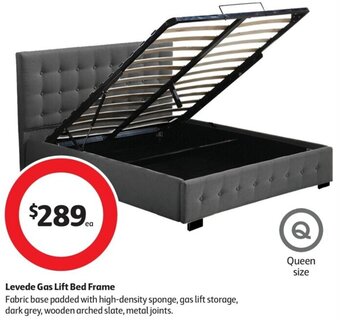 Coles Levede Gas Lift Bed Frame offer