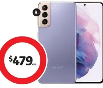 Coles Premium Refurbished Samsung Galaxy S21 5G 128GB offer