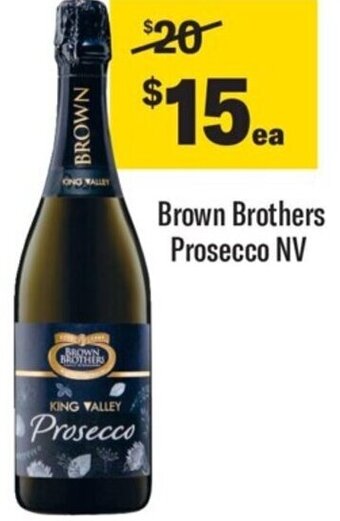 Coles Brown Brothers Prosecco NV offer