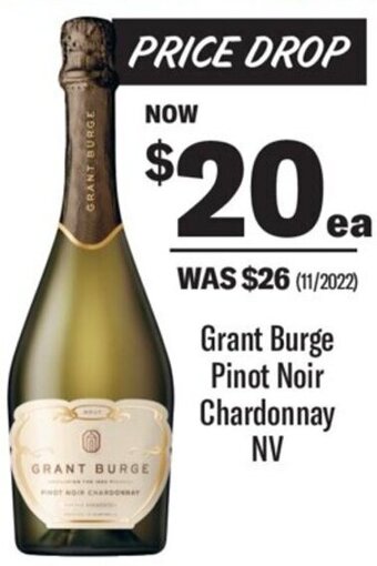 Coles Grant Burge Pinot Noir Chardonnay NV offer