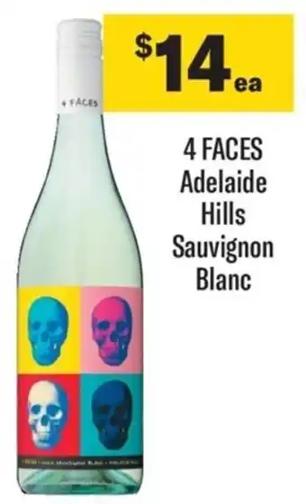 Coles 4 Faces Adelaide Hills Sauvignon Blanc offer