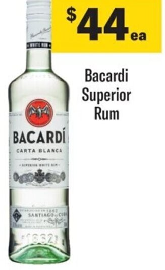 Coles Bacardi Superior Rum offer