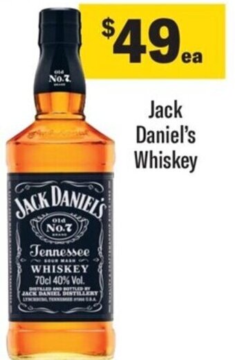 Coles Jack Daniel's Whiskey offer