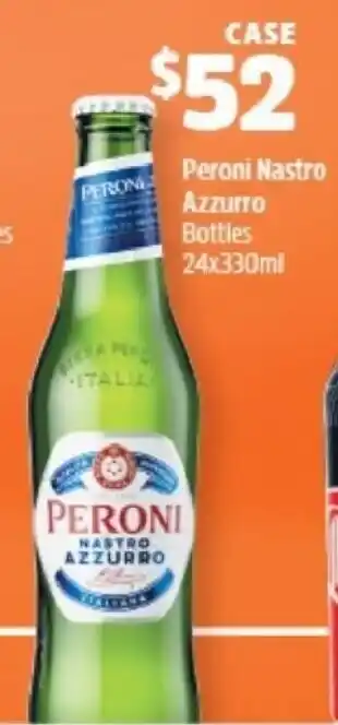 BWS Peroni Nastro Azzurro Bottle 24x330ml offer