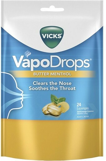BIG W Vicks VapoDrops Butter Menthol Lozenges 24 Pack+ offer