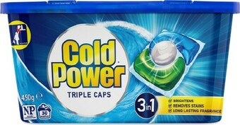 BIG W Cold Power 30-Pack Laundry Capsules offer
