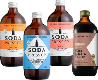 BIG W Soda Press Co. Assorted Syrups 500mL offer