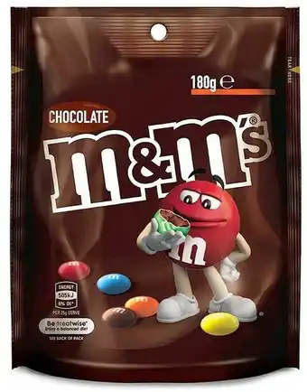 BIG W Mars Milk Chocolate M&M's 180g offer