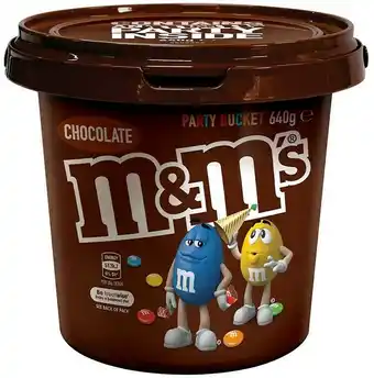 BIG W Mars Milk Chocolate M&M's Party Bucket 640g offer