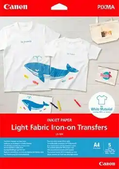 BIG W Canon Iron-On Transfers for Light Fabric offer