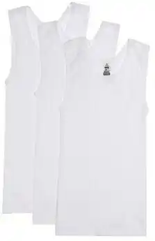 BIG W Bonds Boys 3-Pack Chesty Vests offer