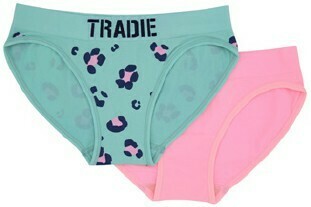 BIG W Tradie Girls 2-Pack Seamfree Bikini Briefs offer