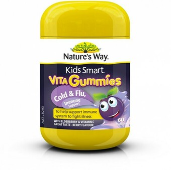 BIG W Nature's Way Kids Smart Cold & Flu, Immunity Vita Gummies 60 Pastilles* offer