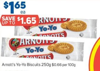 Foodland Arnott's Yo-yo Biscuits 250g offer