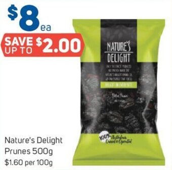 Foodland Nature's Delight Prunes 500g offer