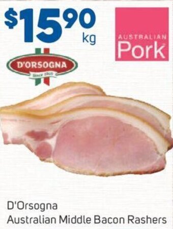 Foodland D'Orsogna Australian Middle Bacon Rashers offer