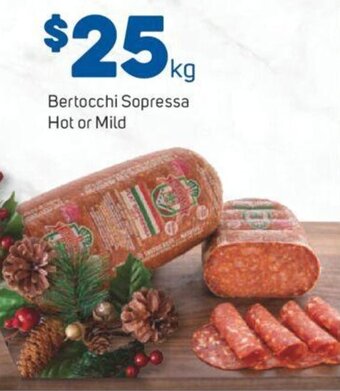 Foodland Bertocchi Sopressa Hot Or Mild offer