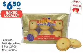 Foodland Foodland Fruit Mince Pies 6 Pack 270g offer