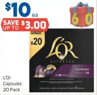 Foodland L'Or Capsules 20 Pack offer