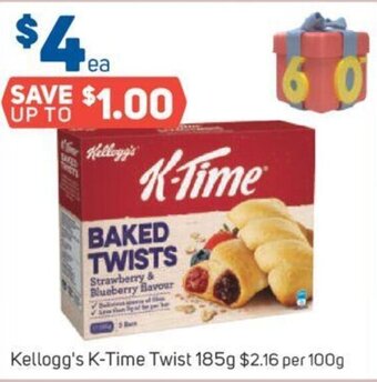 Foodland Kellogg's k-Time Twist 185g offer