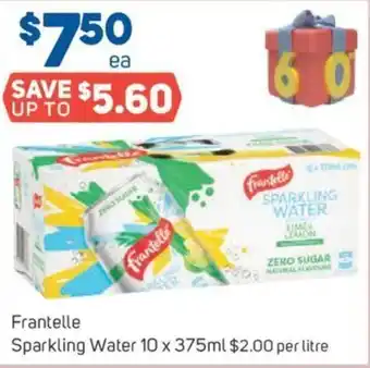 Foodland Frantelle Sparkling Water 10x375ml offer