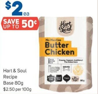 Foodland Hart & Soul Recipe Base 80g offer