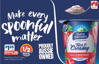 Foodland Dairy Farmers Thick & Creamy Yoghurt 150g offer