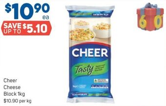 Foodland Cheer Cheese Block 1kg offer