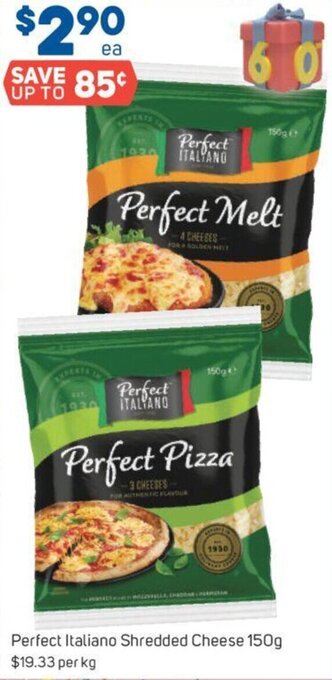 Foodland Perfect Italiano Shredded Cheese 150g offer