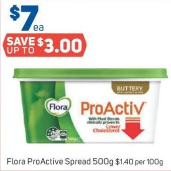Foodland Flora ProActive Spread 500g offer