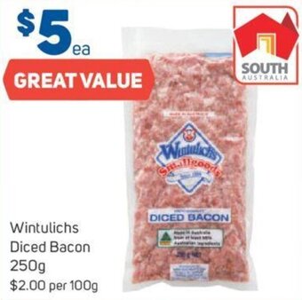 Foodland Wintulichs Diced Bacon 250g offer