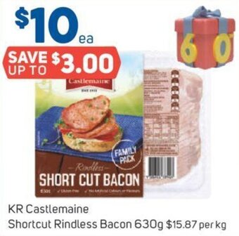 Foodland KR Castlemaine Shortcut Rindless Bacon 630g offer