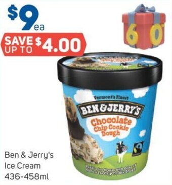 Foodland Ben & Jerry's Ice Cream 436-458ml offer