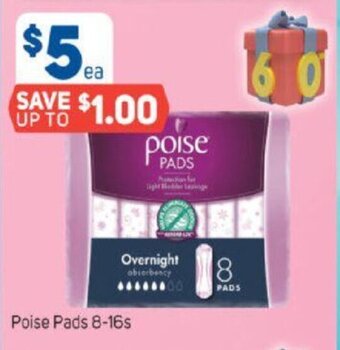 Foodland Poise Pads 8-16s offer
