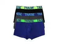 BIG W Tradie Boys 3-Pack Trunks Sizes 4/6-14/16 offer