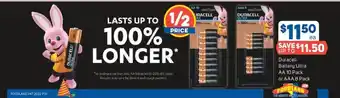 Foodland Duracell Battery Ultra AA 10 Pack or AAA 8 Pack offer
