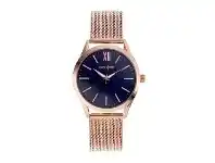Bevilles Jewellery Pierre Cardin Rose Gold Tone Blue Face Watch 5815M offer