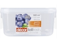 BIG W Decor Tellfresh Oblong Container 500ml offer