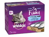 Whiskas 12-Pack Oh-So Cat Food Pouch 85g - Fishy