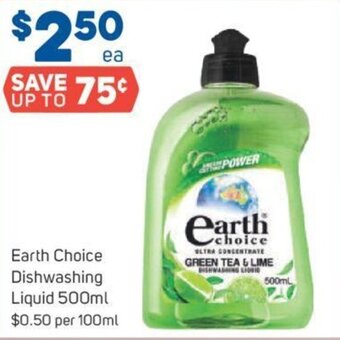 Foodland Earth Choice Dishwashing Liquid 500ml offer