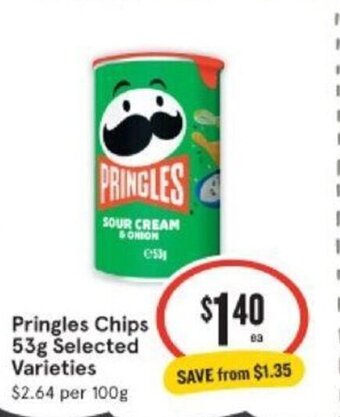 IGA Pringles Chips 53g offer