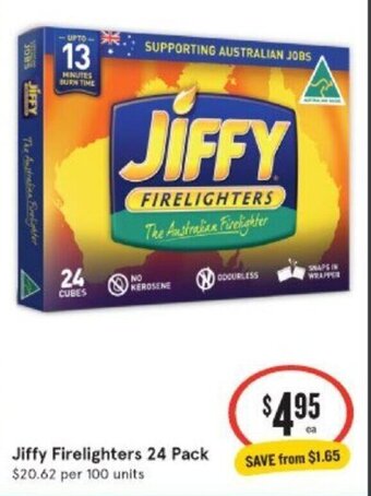 IGA Jiffy Firelighters 24 Pack offer