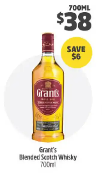 Grant's Blended Scotch Whisky 700ml